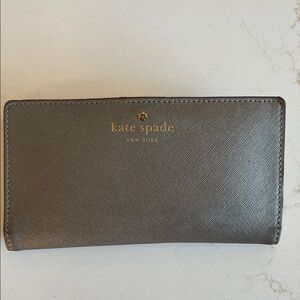 Kate Spade Metallic Gray Wallet